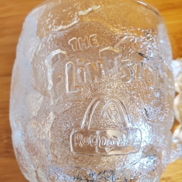 Set of 2 Flintstones McDonald's Rocky Road 3D Coffee Mugs Glass RocDonalds 1993 - Picture 10 of 12